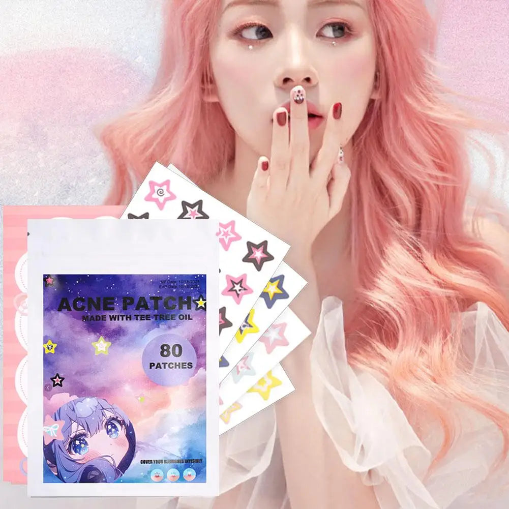 1PC Colorful Star Shaped PE Pimple Patches Acne Invisible Removal Skin Care Stickers Concealer Face Spot Beauty Makeup Tools