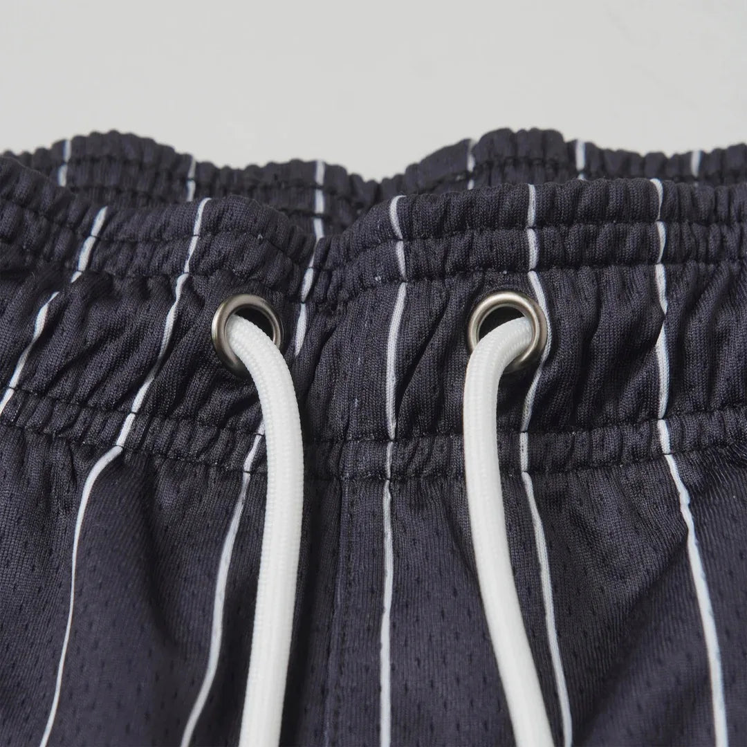 Striped pattern casual shorts 2024 summer new American Basketball running quarterpants men's fitness shorts