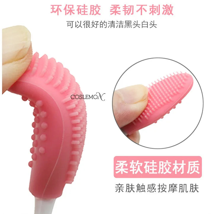 1/3pcs Silicone Cleansing Brush Beauty Skin Care Wash Face Blackhead Removal Scrub Soft Deep Cleaning Exfoliator Cleanser Tool