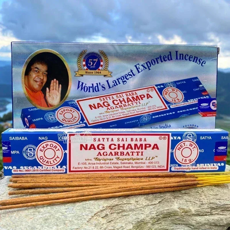 5BOX Indian Incense Sticks White Sage Sandalwood Natural Household Indoor Clean Air NAG Champa Satya Handmade Lavender Incenso