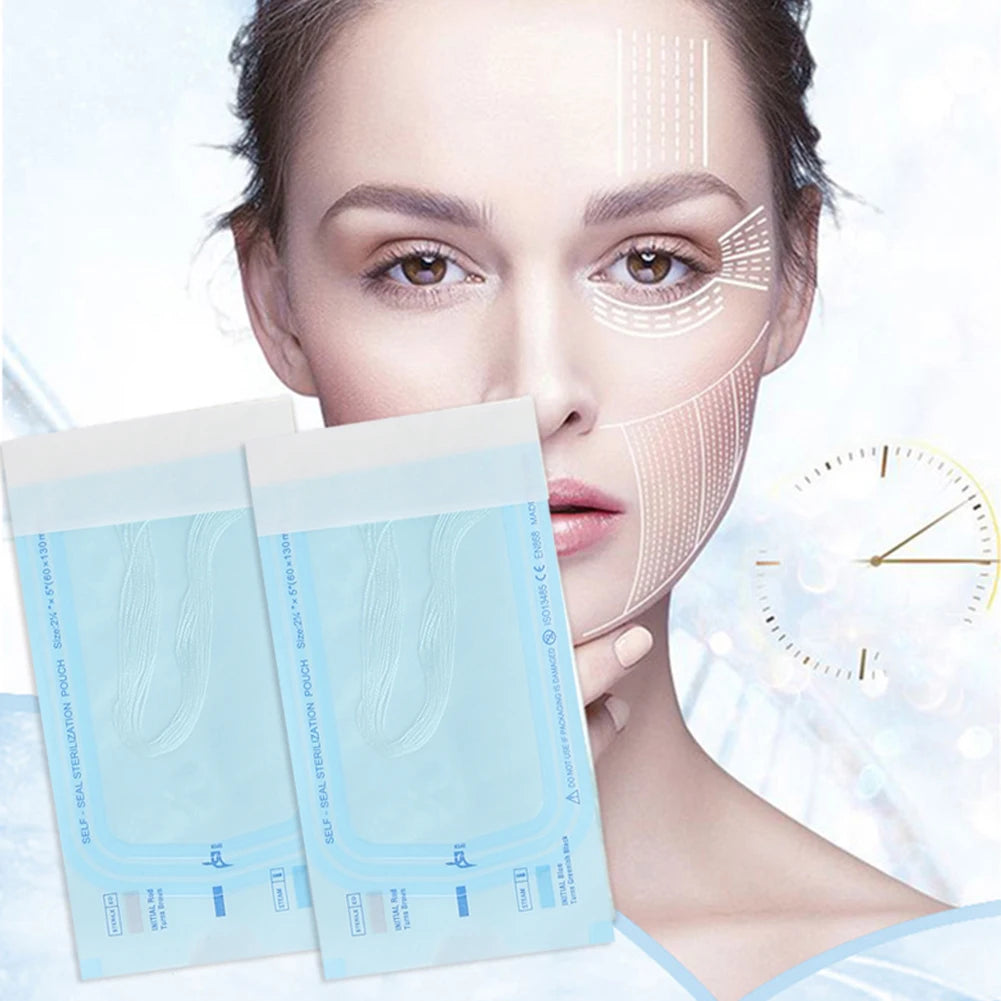 1-360Pcs Absorbent Collagen Threads No Needle Gold Protein Line Anti Aging Women Collagen Face Filler Protein Thread Skin Care