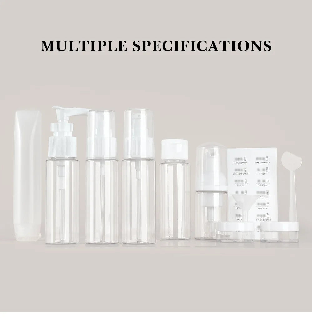 Travel Makeup Cosmetic Face Cream Pot Bottles Transparent Plastic Travel Accessories Empty Make Up Container Bottle
