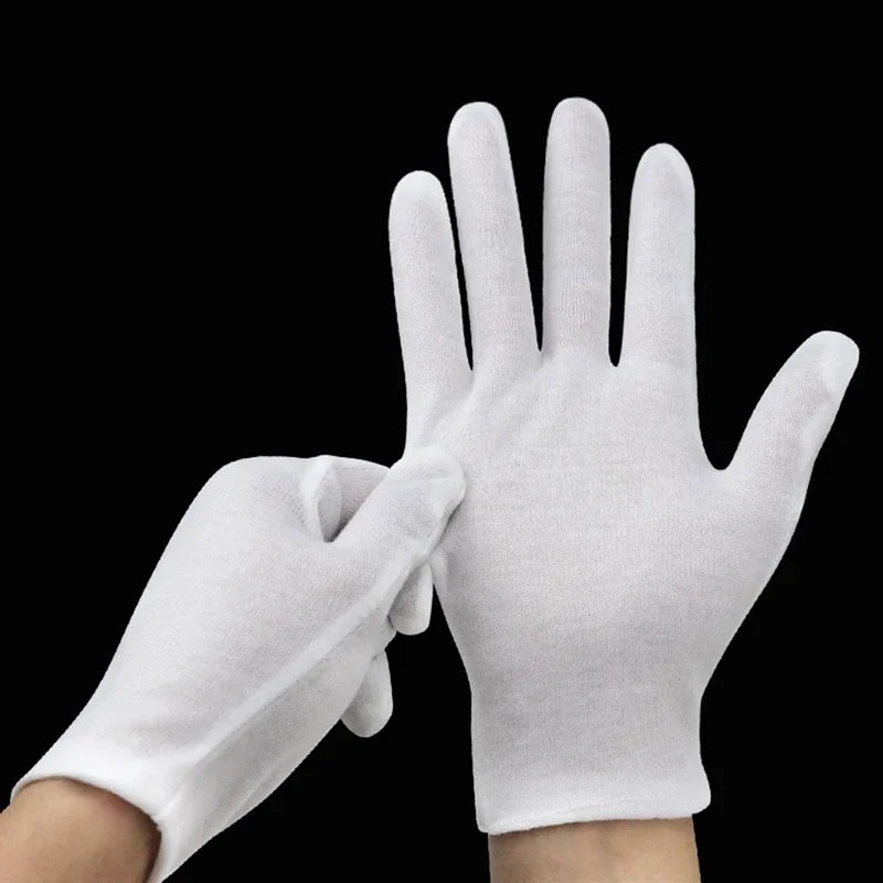 White Gloves Inspection Cotton Work Gloves Jewelry Lightweight Hight Quality Guantes Viralgem Store