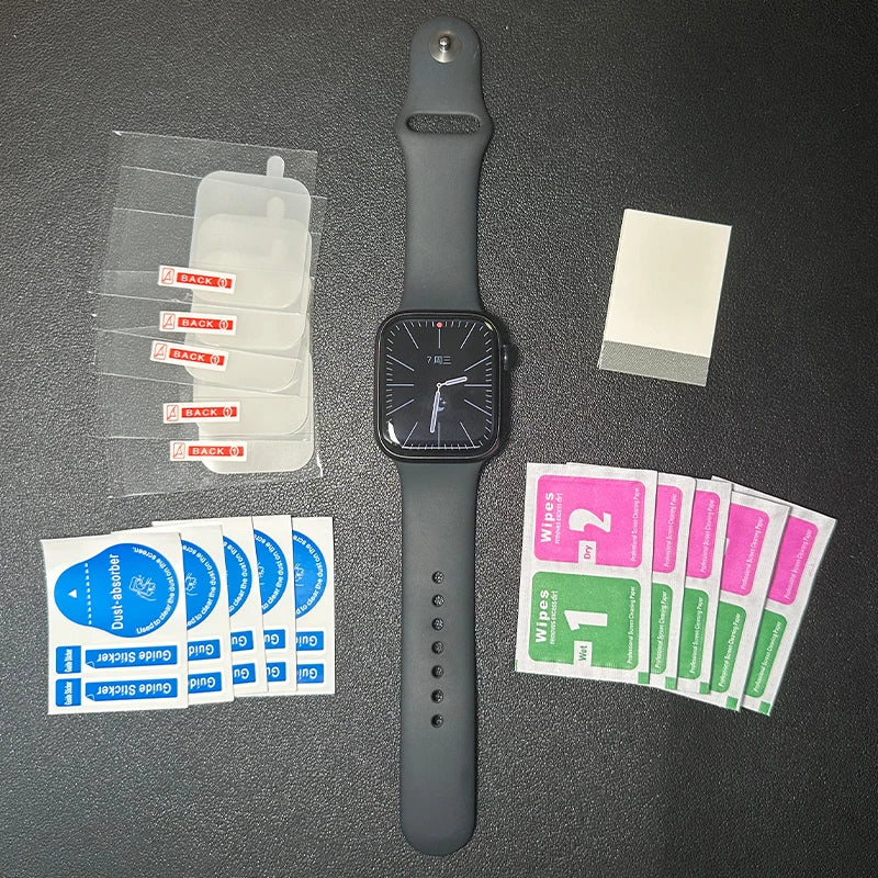5PCS Protective Film for Apple Watch Screen Protector 42mm 40mm 38mm 49mm Series 9 8 7 6 5 Se Ultra 2 Accessories 44mm 45mm 41mm