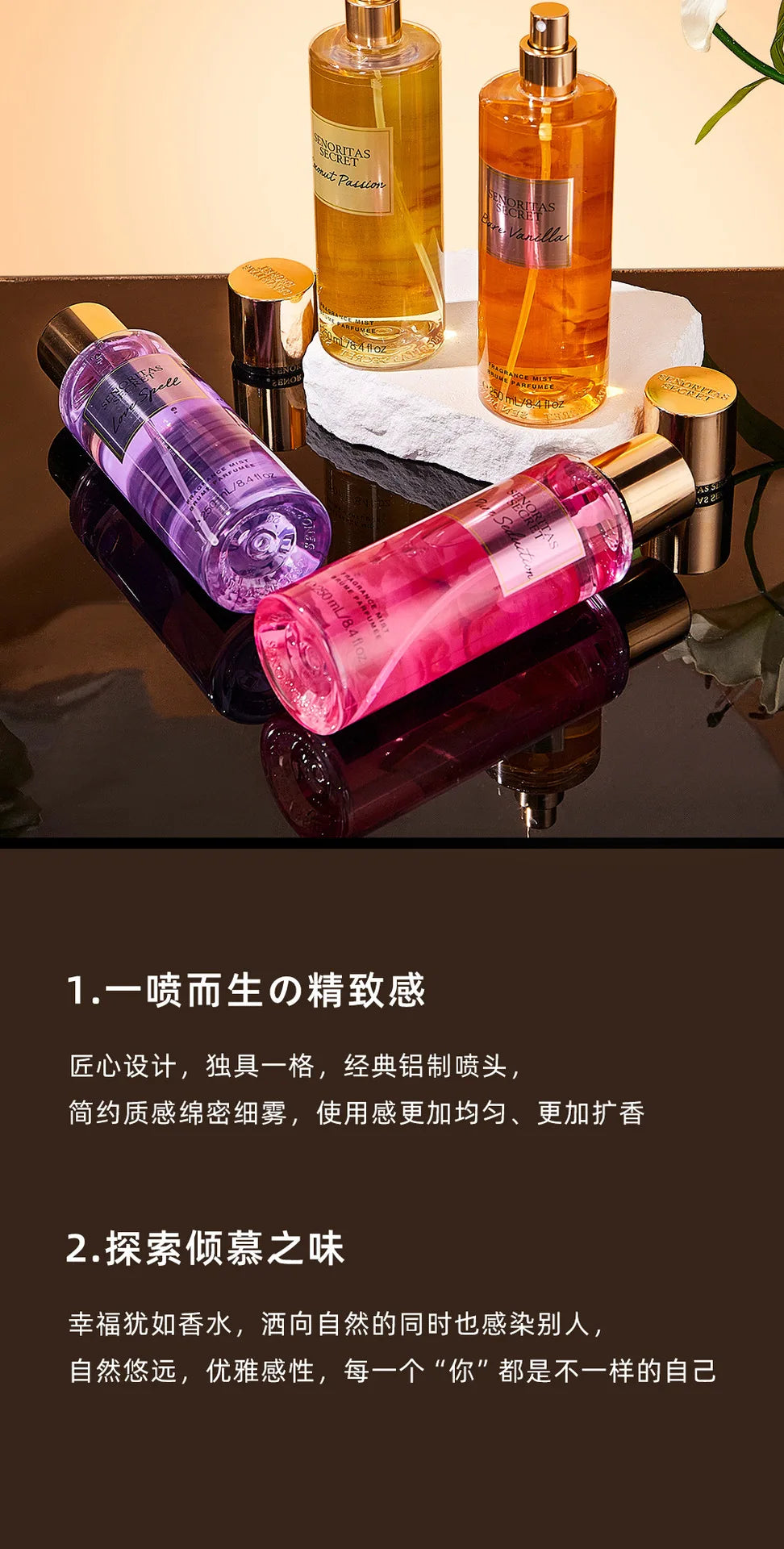 Women's persistent light fragrance Victoria fragrance body spray with various flavors Skin care Viralgem Store