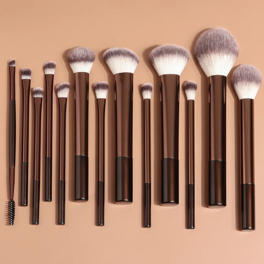 13PCS Makeup Brush Set Foundation Concealer Powder Eyeshadow Blush Brush Kabuki Blending Cosmetic Beauty Tool for Face Viralgem Store