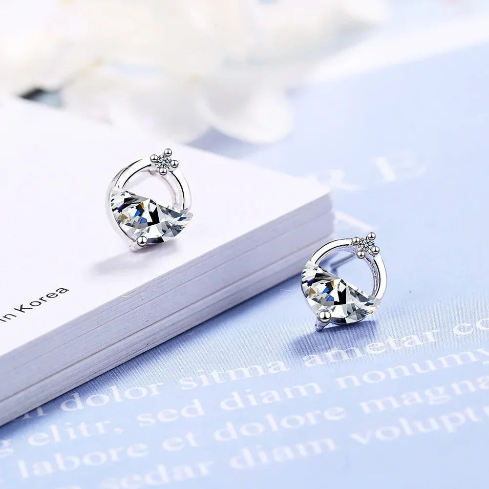 925 Sterling Silver Blue Crystal Elegant Jewelry Sets For Women Wedding Earrings Necklaces Accessories Viralgem Store