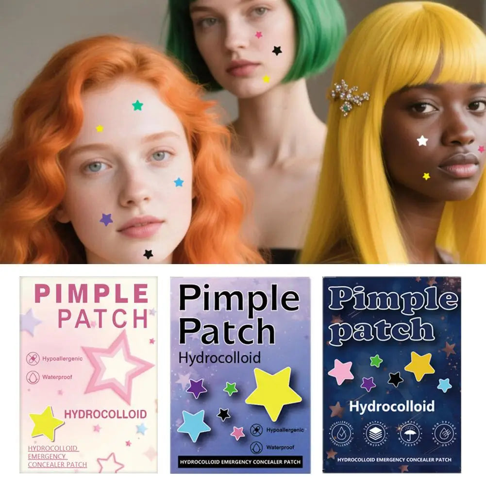 1400PCS New High-end Pimple Patch Acne Patches Set Colorful Star Shaped Acne Treatment Stickers Acne Dots Cover  For Skin Care Viralgem Store