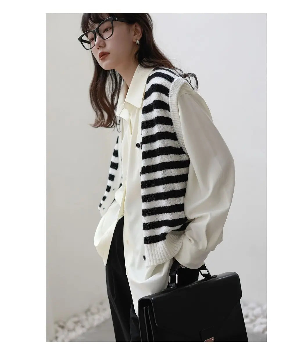 2025 Summer Minimalist Long Sleeve Button Up Shirt Women Korean Style Solid Tie Oversize Shirts Blouse Loose Clothes Autumn Tops