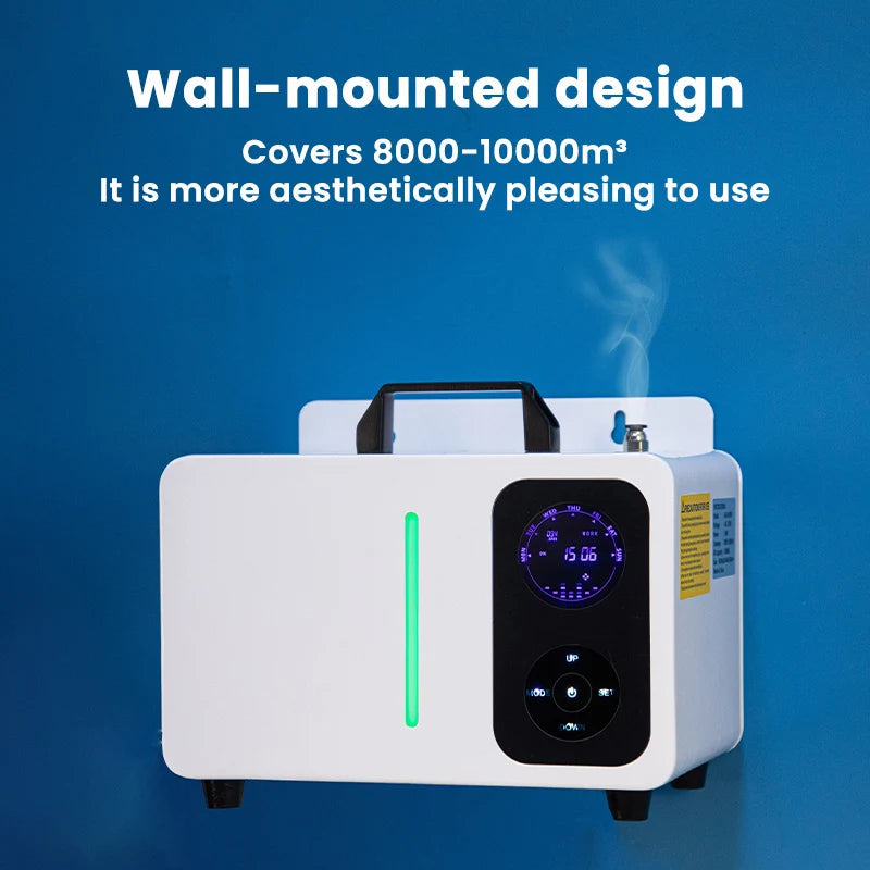 10000m³ Metal Aroma Diffuser 2000ML Perfume Flavoring Essential Oils Capacity Commercial Fragrance Electric Smell for Home WIFI Viralgem Store