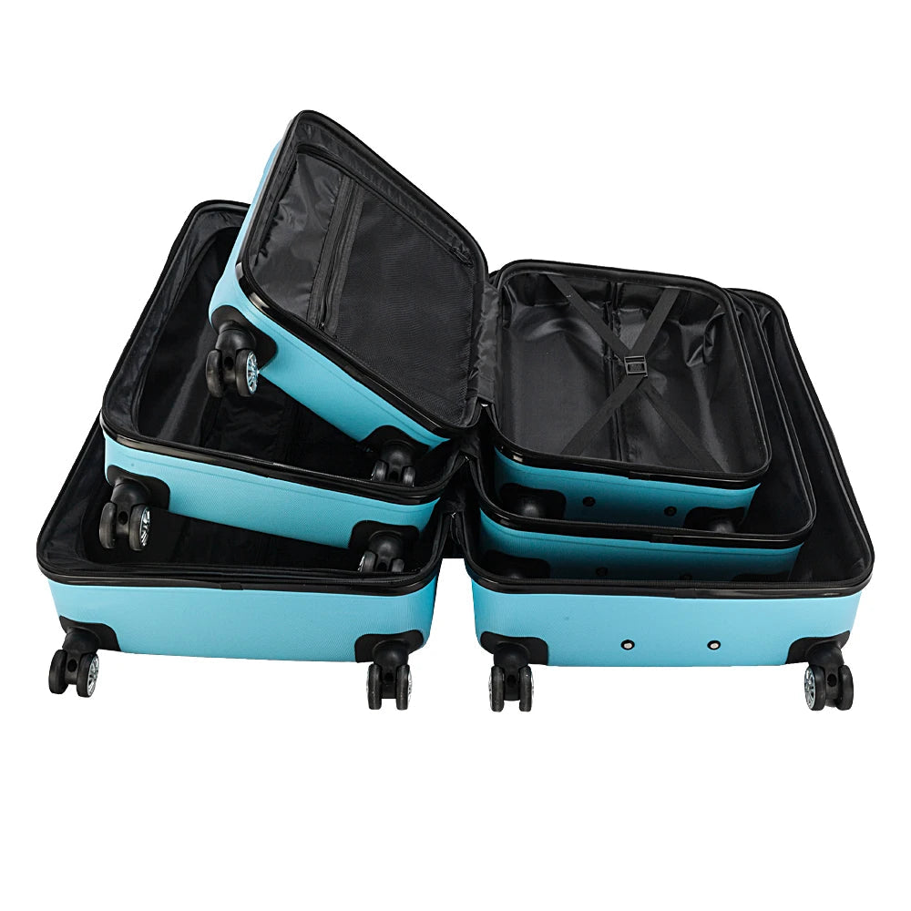 3-in-1 Multifunctional Large Capacity Traveling Storage Suitcase Blue  carry on luggage  suitcase set Large capacity suitcase Viralgem Store