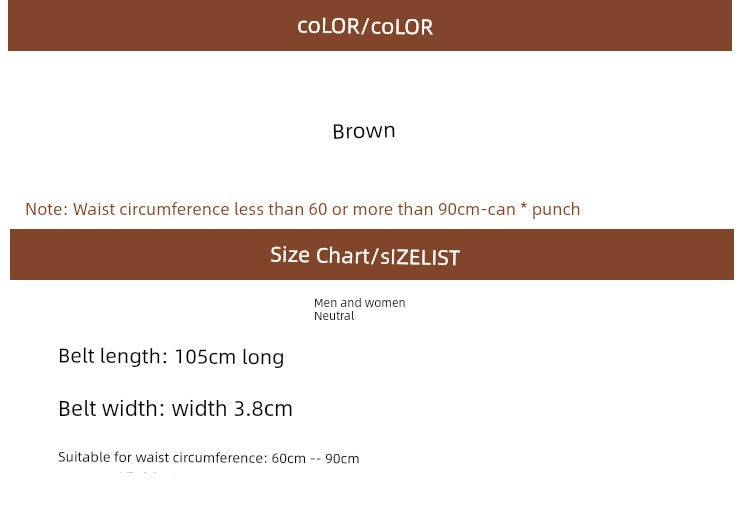 Y2g Women's Sexy with Skirt Retro Brown Belt