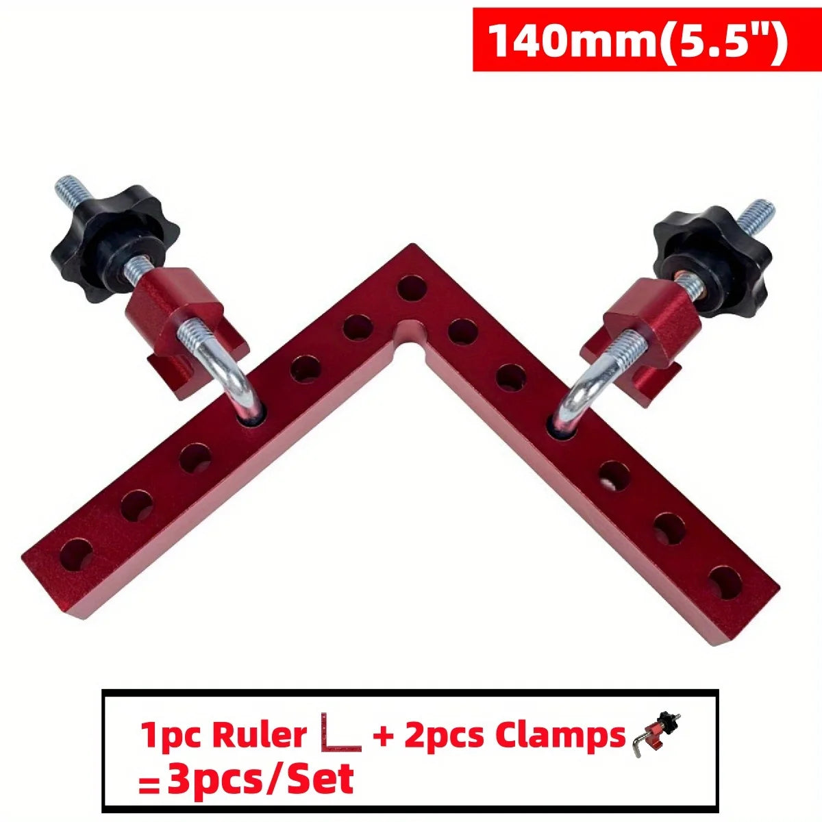 3/6pcs 90 Degree Positioning Squares Right Angle Clamps - Aluminum Alloy Carpenter Corner Clamping Square Tool Viralgem Store