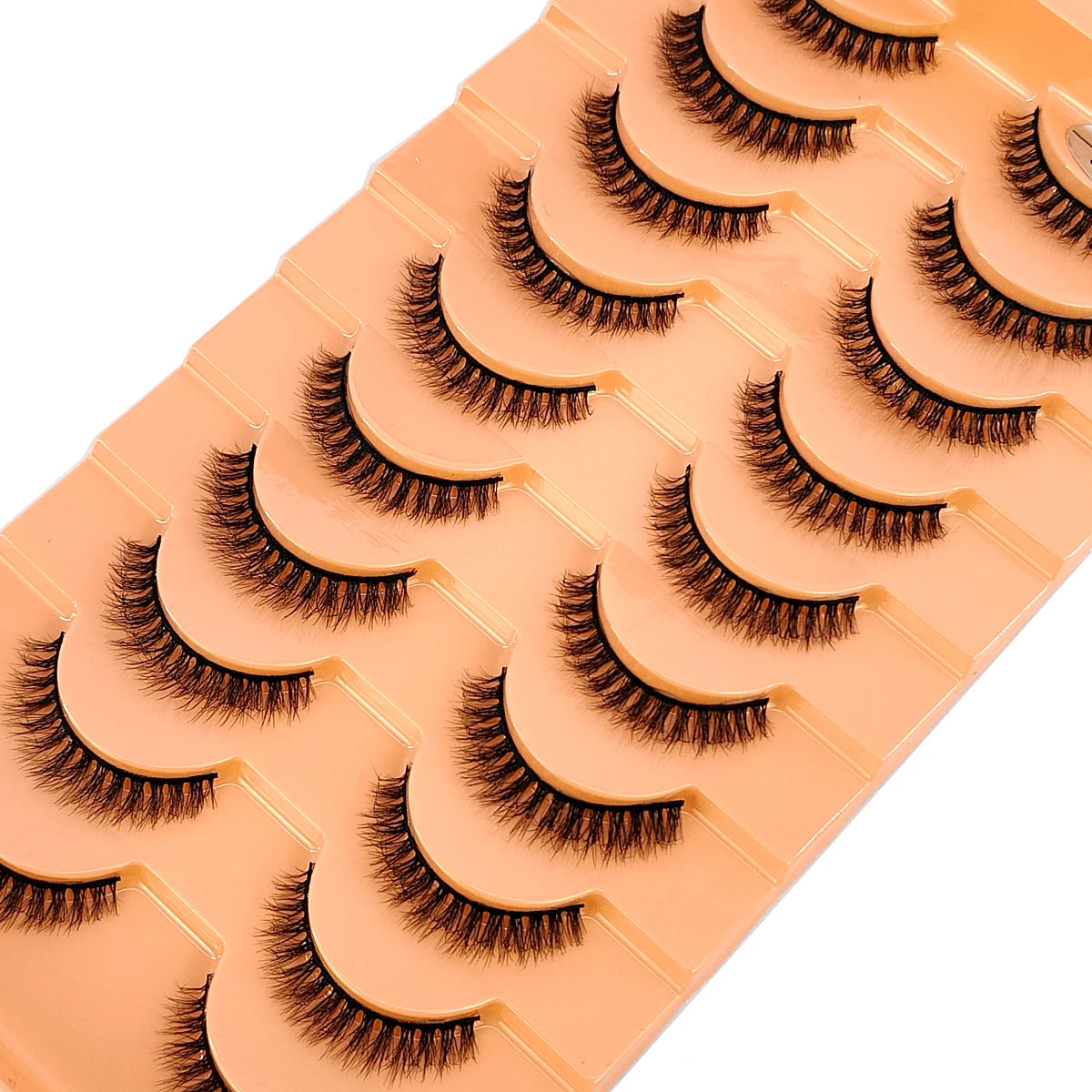 10 Pairs 3D Faux Mink Lashes Fluffy Soft Beauty Wispy Natural Short False Eyelashes Curly lashes Makeup Classic Thick eyelashes