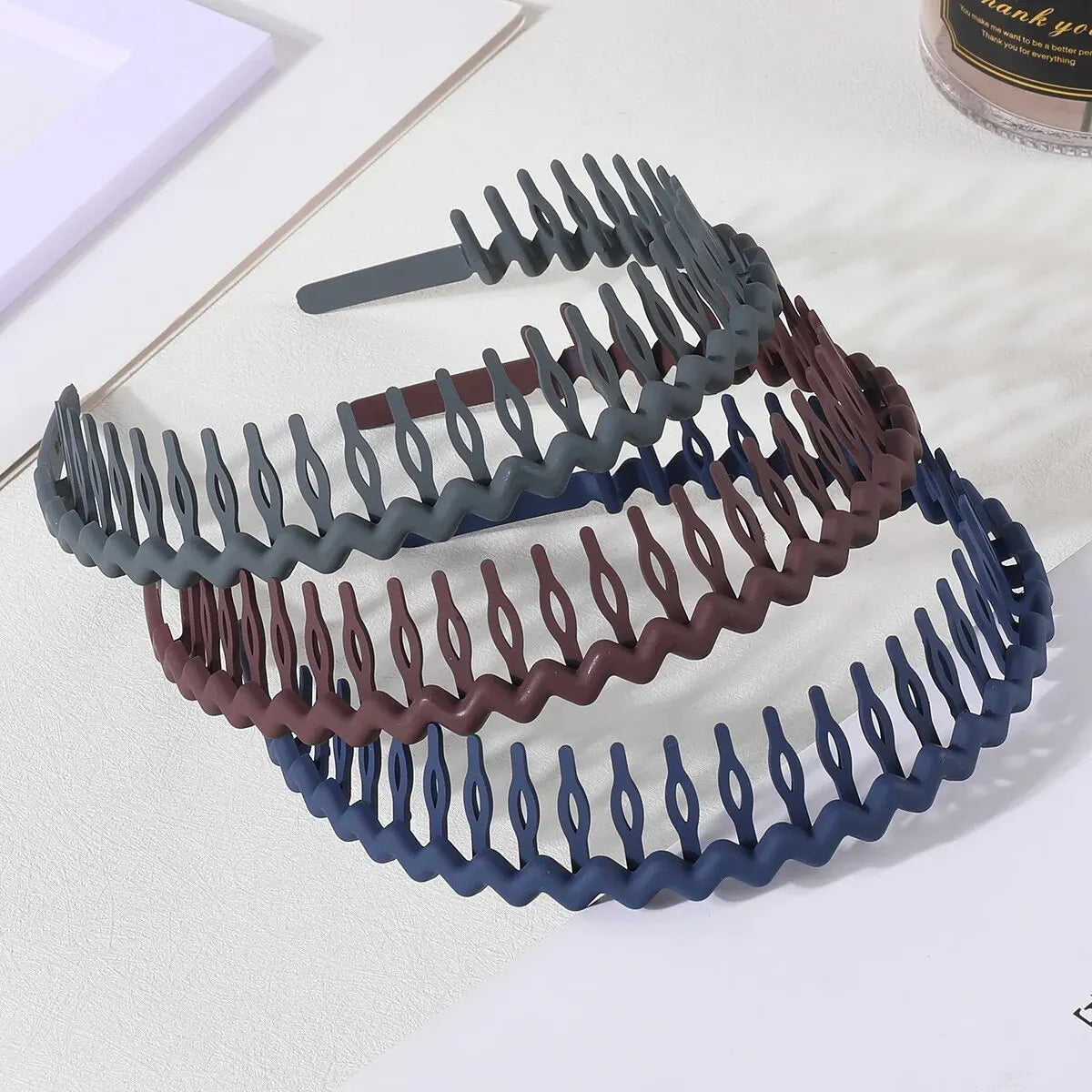 3Pcs Fashion Non-slip Hair Bands for Women Men Wave Shape Simple Headband Girls Face Wash Hairband Hair Accessories Headwear