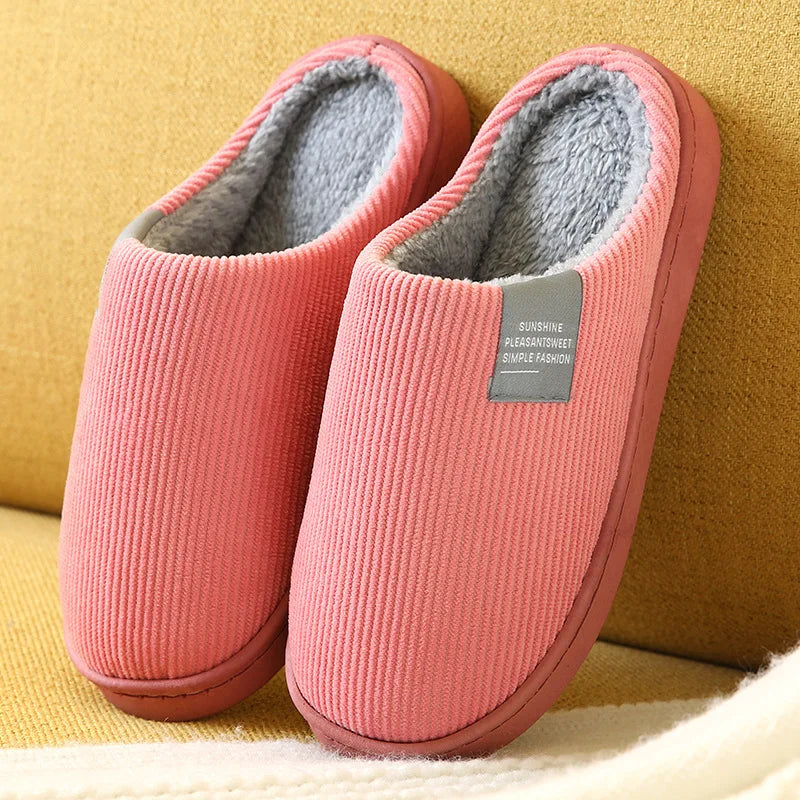 Women's Men's Thick Soft Bottom Home Slippers Household Plush Slippers Anti-slip Thermal Slippers Indoor Winter Viralgem Store