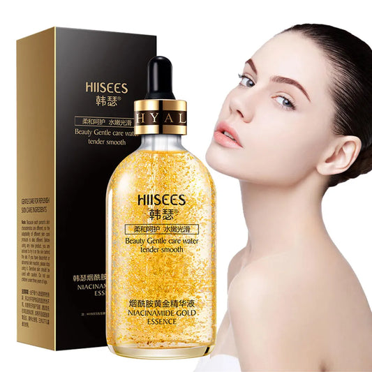 24K Gold Facail Essence Oil Hyaluronic Acid Moisturizer Serum Brightening Day Creams Anti Aging Skin Care 30/100ML