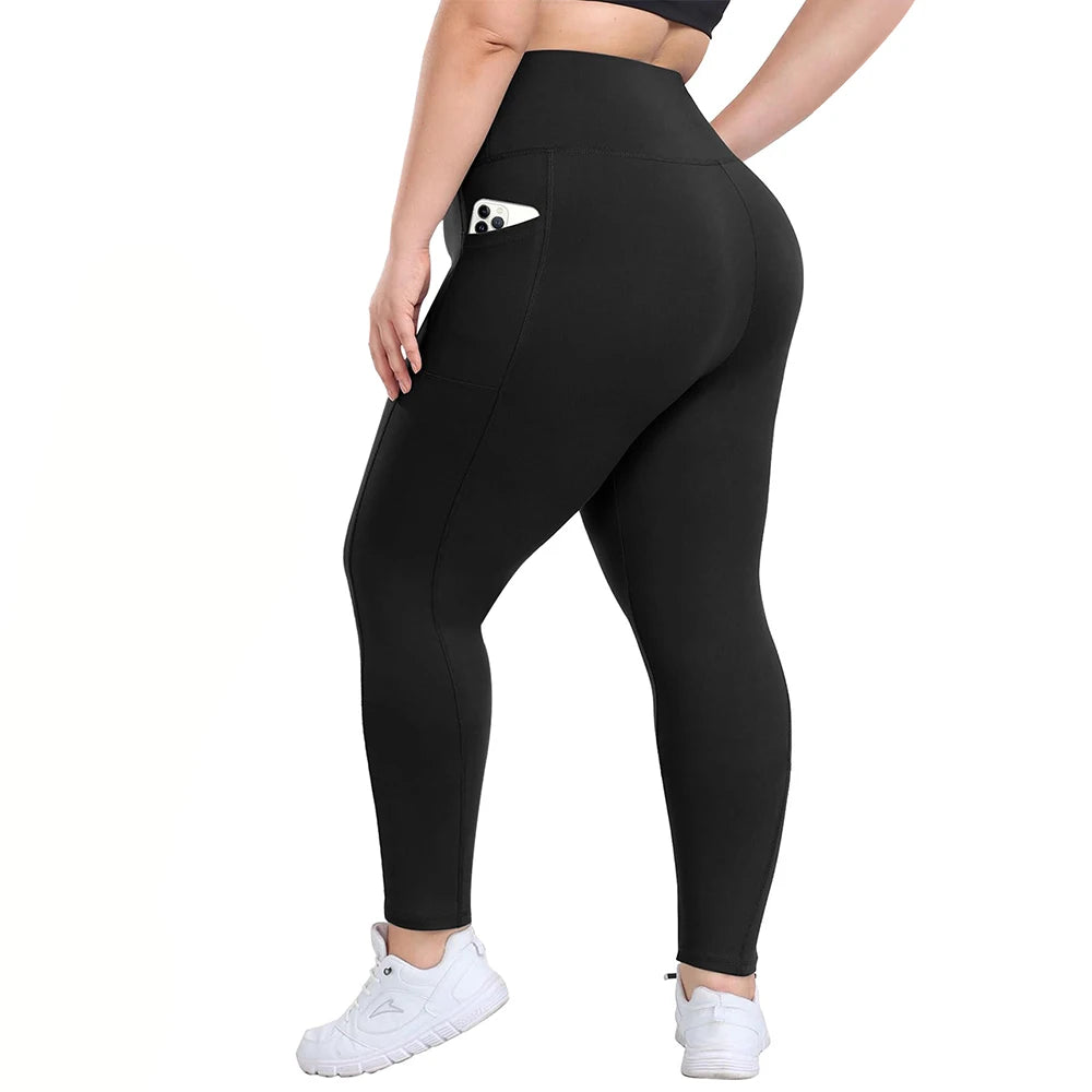 Women Winter Plus Velvet Leggings Seamless Push Up Plus Size High Waist Fleece Warm Fitness Yoga Pants Slim Legging Sportswear