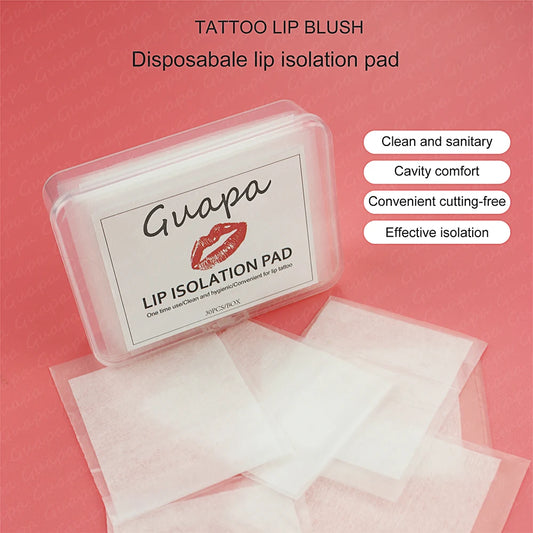30pcs Microblading Tattoo Lip Blush Isolation Pad Tattoo Lip Disposable Protective Pad Film Permanent Makeup Tattoo Accessories