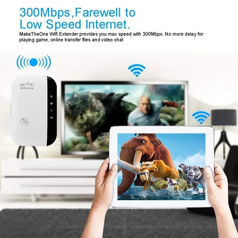 Xiaomi 300Mbps Wireless WIFI Repeater 2.4G Router Wifi Range Extender Wi-Fi Amplifier 802.11N Card Adapter For PC Home/Office