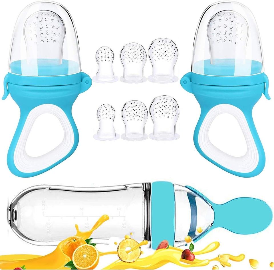 Squeezing Feeding Bottle Cup Silicone Newborn Baby Pacifier Training Rice Spoon Infant Cereal Food Supplement Feeder Tableware Viralgem Store