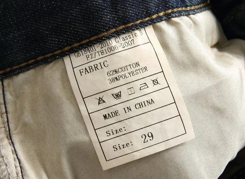 2024 Men's Autumn and Winter New Characteristic Nostalgic Jeans, European and American Ripped Patchwork Tapered Jeans. Viralgem Store