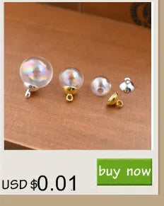 10pieces Double Hole 10-20mm Color Glass Ball Globe Beads Hollow Glass Bottle Vial Jewelry Making Accessories Findings Viralgem Store