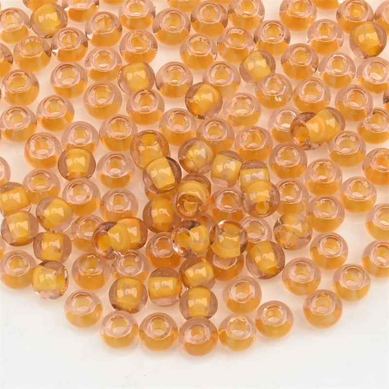 4.0mm Czech Glass Seed Beads Dye Core Small Glass Beads for DIY Making Jewelry Craft Bracelets Necklaces Earrings