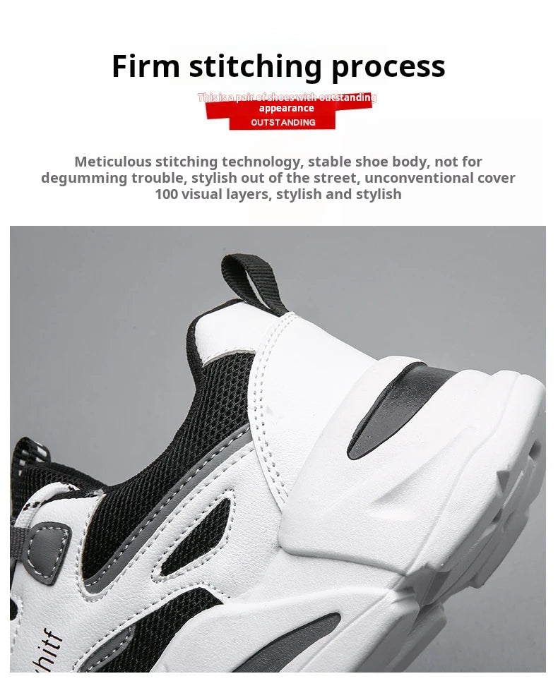 2024 New Men Sneakers Mesh Breathable Outdoor Running Shoes Fashion Casual Tennis Shoes Lightweight Comfortable Male Sport Shoes