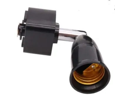 1pcs E27 Track Light Head 360 Rotation LED Light Spotlight Head Base 2 Wire Guide Rail to E27 Lmap Holder White Black Viralgem Store