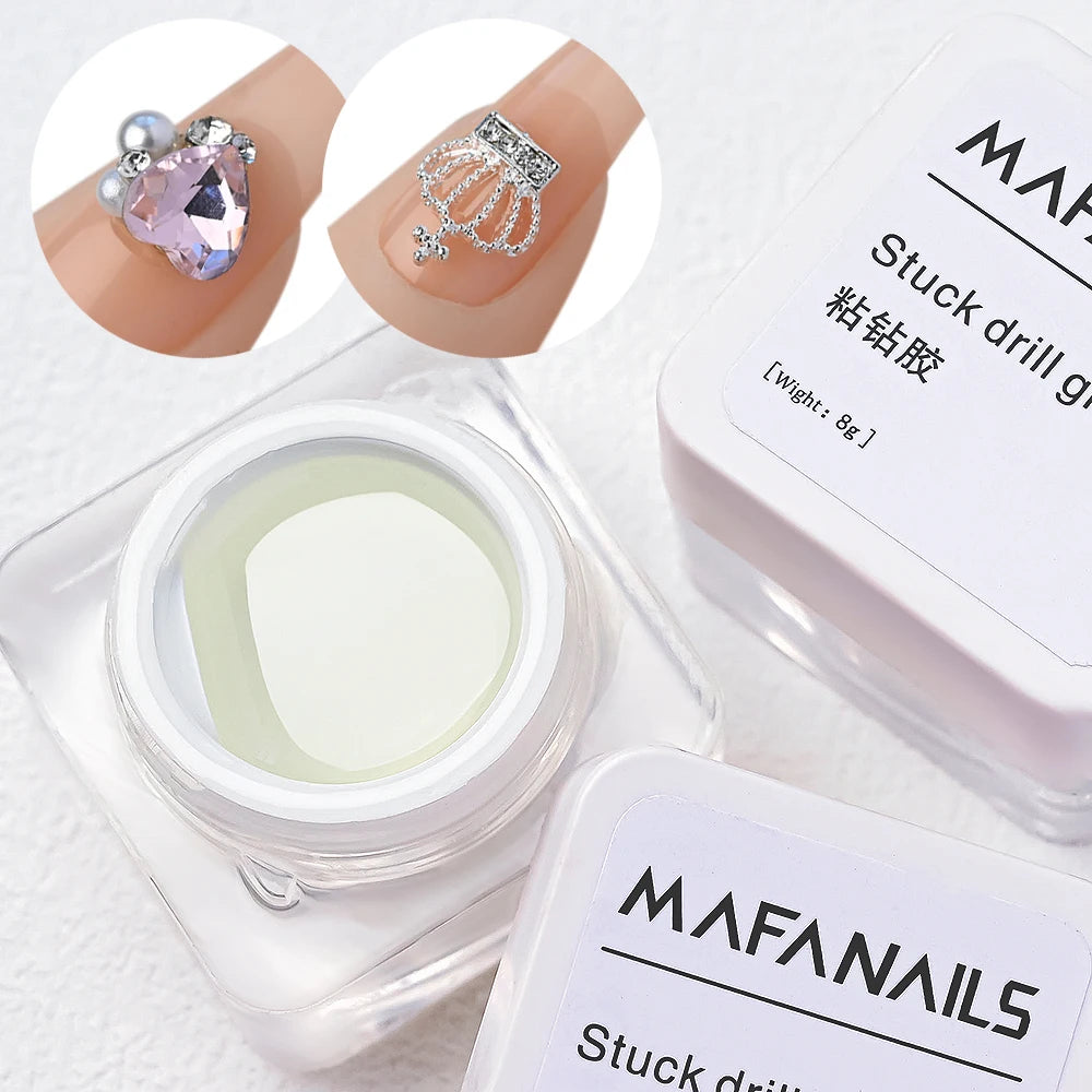 Strong Adhesive Nail Glue For Press On False Nail Tips Acrylic Fake Nails Long-lasting Transparent Nail Rhinestone Glue