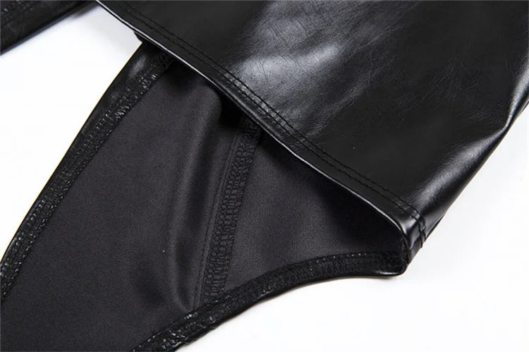 Y2K Crop Top Women Summer Black Leather Banadage Hollow Punk Style Tank Tops Vest Fashion Backless Club Party Wear Viralgem Store