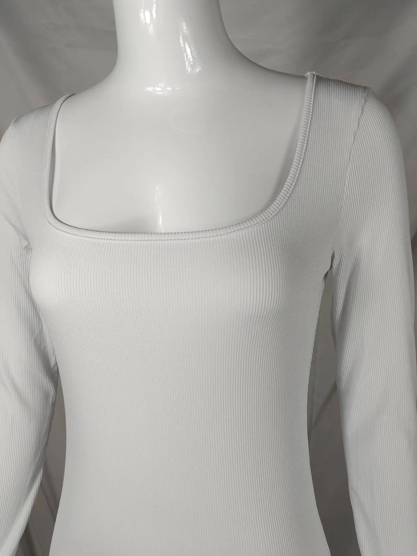 Women Elegant Skinny Jumpsuits Fall Winter Solid Ribbed Knit Long Sleeve Jumpsuit Y2k Square Neck Bodycon Sport Playsuits Female Viralgem Store