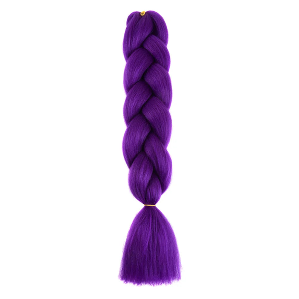 24 Inches DIY Jumbo Braiding Hair Synthetic Hair Extensions Afro Ombre Crochet Braid Hair Wholesale For Women Viralgem Store