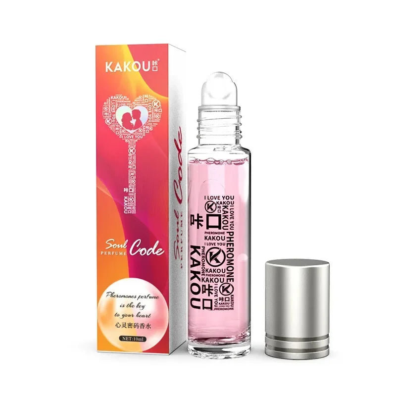 10ml Gold Powder Intimate Partner Erotic Pheromone Perfume Roller Ball Fragrance KAKOU Soul Code Body Spray for Men Women