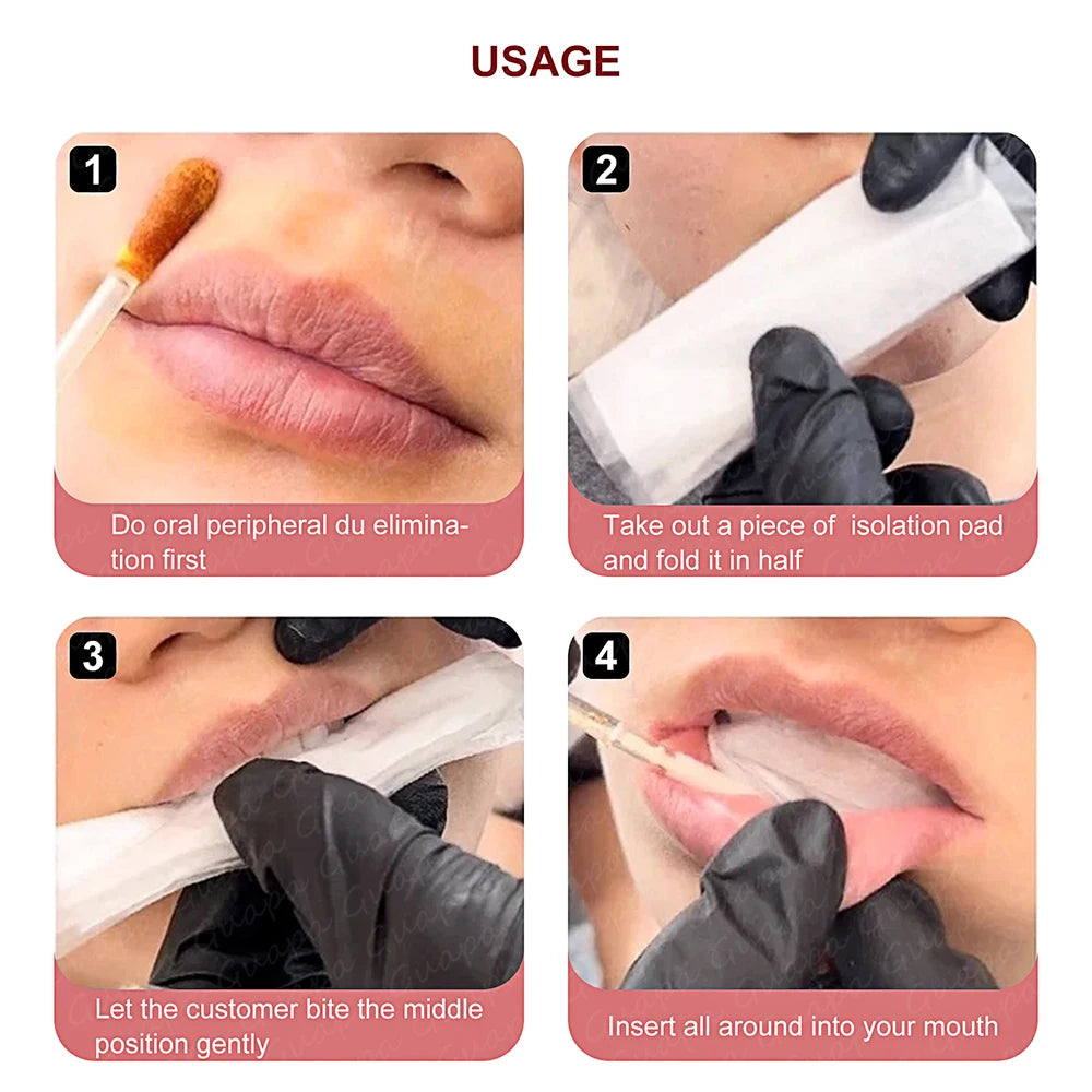 30pcs Microblading Tattoo Lip Blush Isolation Pad Tattoo Lip Disposable Protective Pad Film Permanent Makeup Tattoo Accessories