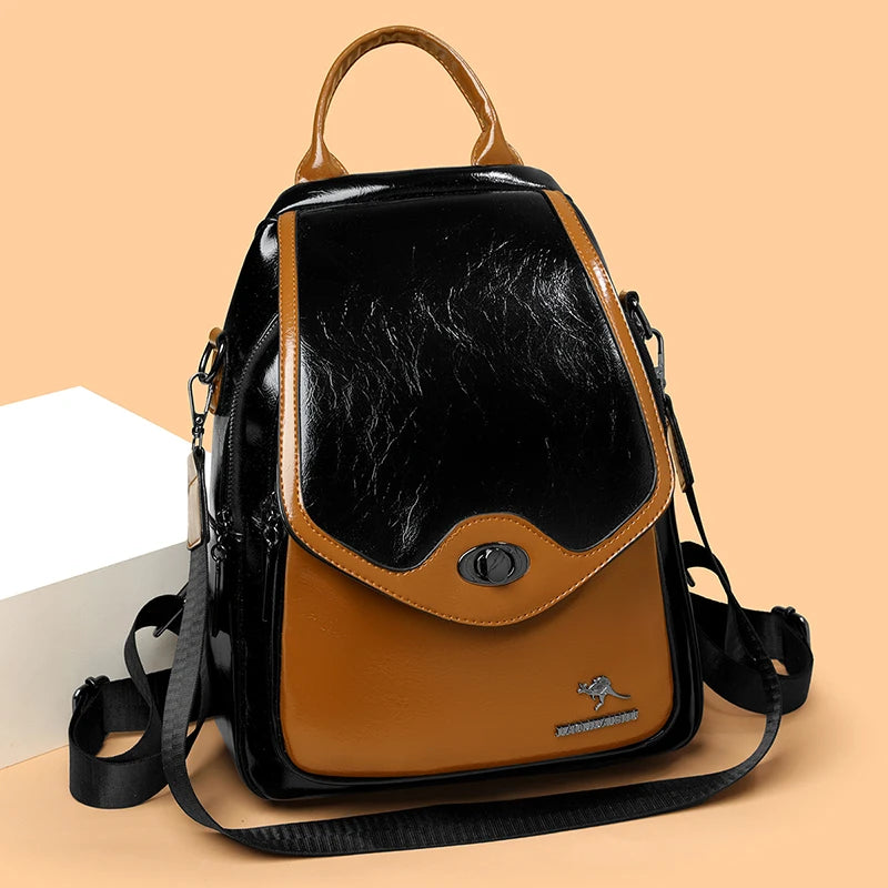 Women's PU Leather Backpack Purse, Fashion Faux Leather Daypack Bag for Casual Use, Work, Travel, and Shopping Viralgem Store