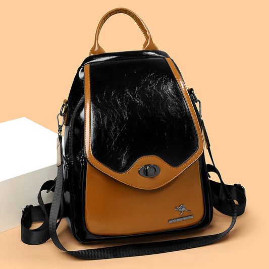 Women's PU Leather Backpack Purse, Fashion Faux Leather Daypack Bag for Casual Use, Work, Travel, and Shopping Viralgem Store