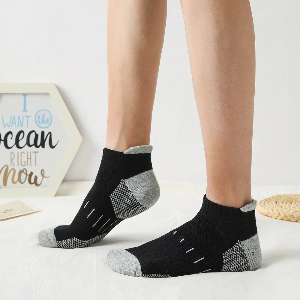 6 Pairs/Lot Men's Sport Socks Breathable Outdoor Running buffer thickenBasketball Socks Cotton Training Short Tube Socks For Men Viralgem Store