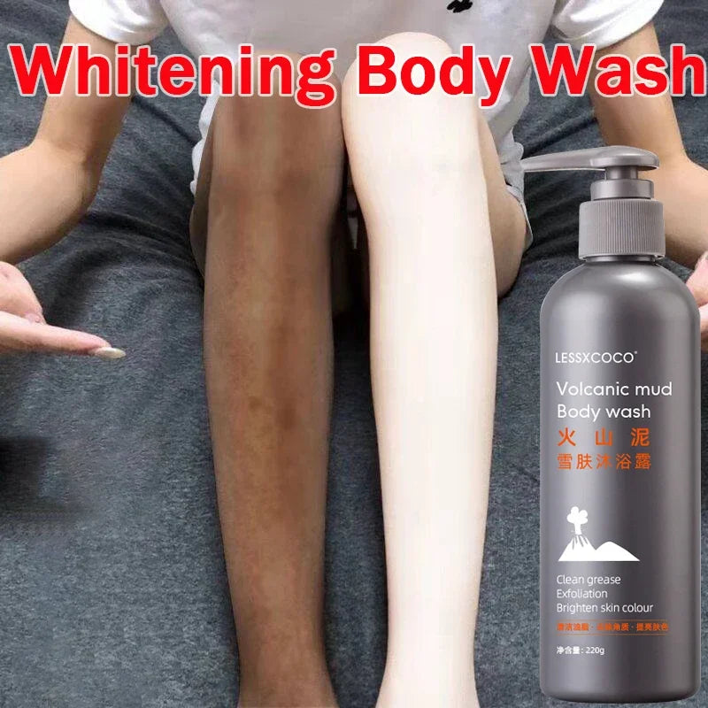 Volcanic Mud Body Wash Whitening Deep Clean Oil Control Moisturizing Acne Remover Mite Remover 220ml Viralgem Store