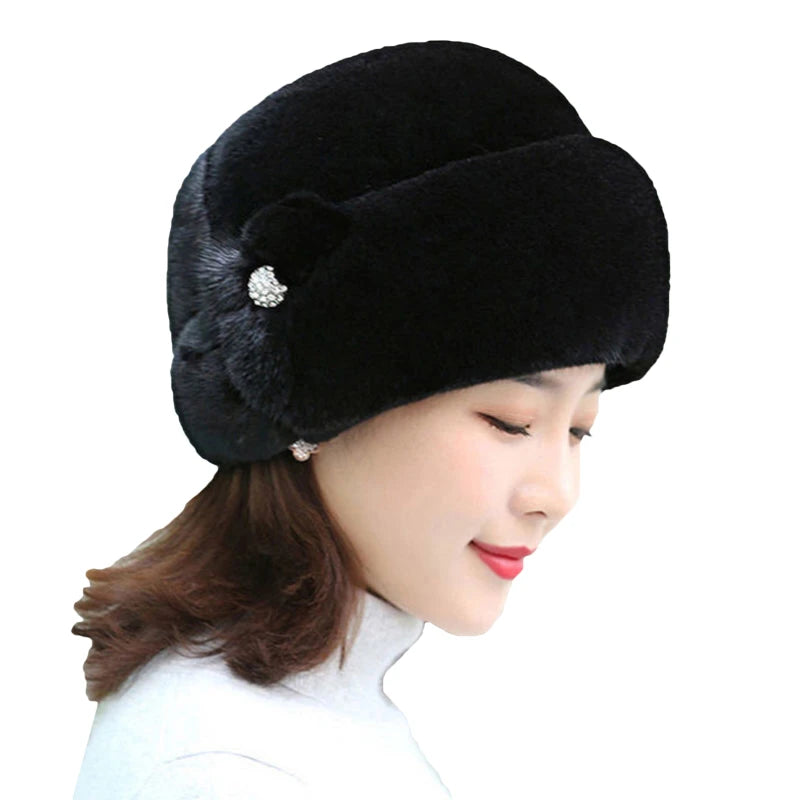 Winter Fashion Hat For Women Fashion Outdoor Warm Hats Thick Warm All-Match Female Hat Simple Comfortable Solid Color Hats 2024