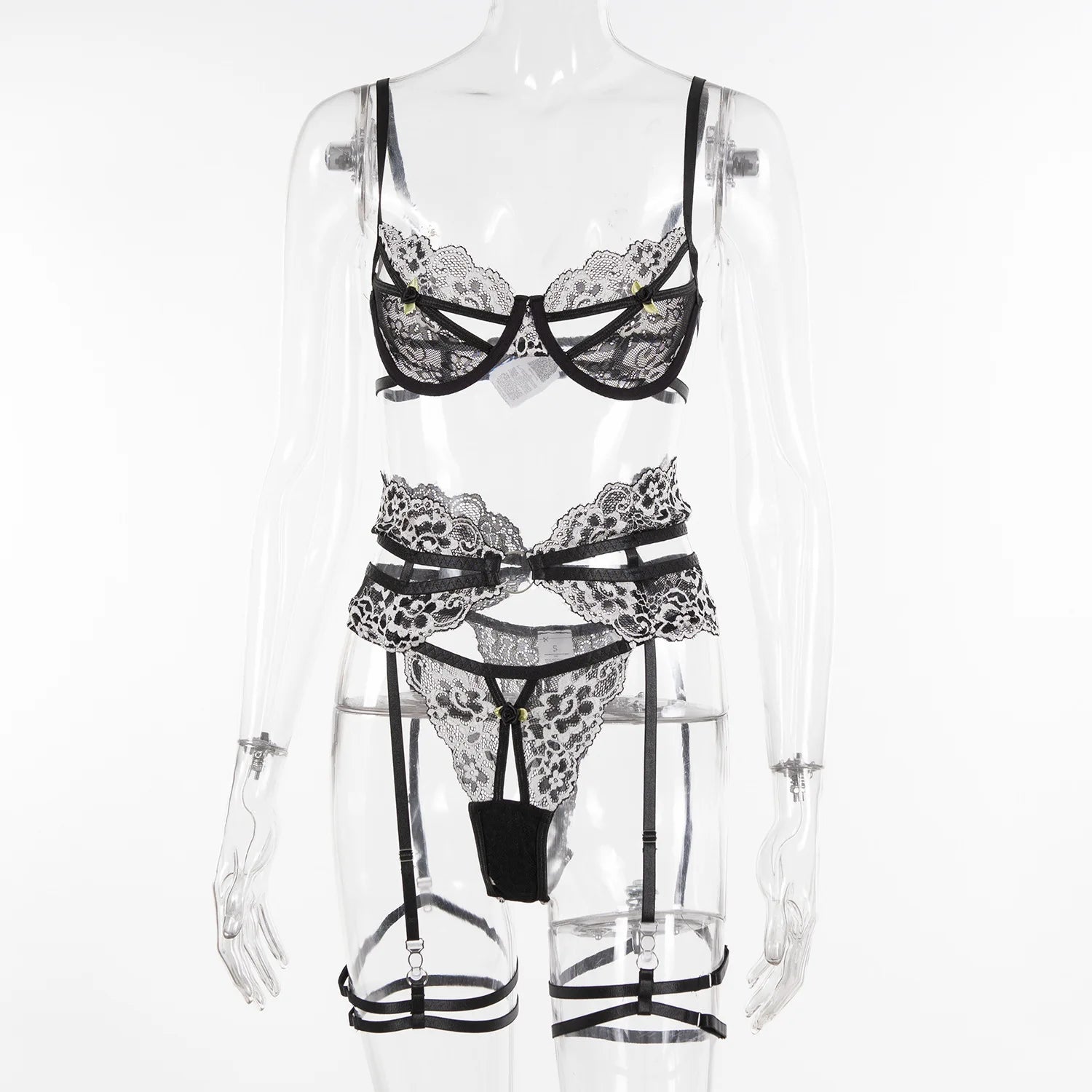 Toucheart Sexy Bra Set Contrast Color Lace Hollow Breathable Garter Hot Erotic Sexy Costumes Underwear Seamless Bra Thong Suit Viralgem Store