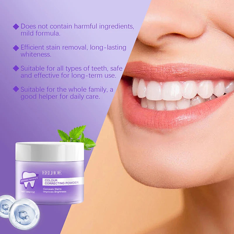 5 Days Teeth Whitening Powder Remove Plaque Stains Dental Calculus Fresh Bad Breath Oral Hygiene Cleaning Tooth Care Products