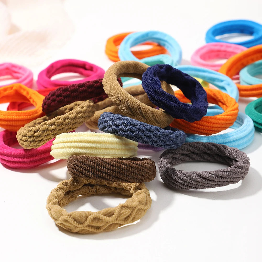 12PCS Women Girls Simple Basic Elastic Hair Bands Ties Scrunchie Ponytail Holder Rubber Bands Fashion Headband Hair Accessories Viralgem Store