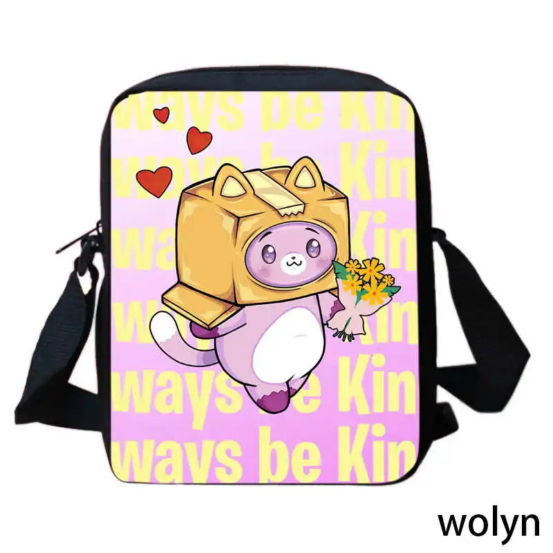 3Pcs Set LankyBox School Backpack with Shoulder Bags Pencil Case ,Cartoon Anime Games School Bags for Girls Boys  Kid Best Gift Viralgem Store