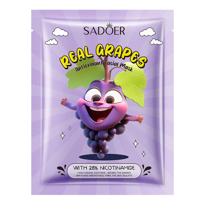 8pcs SADOER Fresh Fruits Face Mask Facial skincare Moisturizing Brightening Firming Hydrating Facial Masks for Face Skin Care Viralgem Store