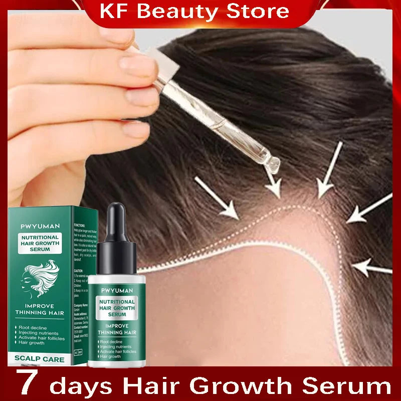 7 Days Ginger Hair Growth Serum Fast Promote Hair Regrowth Products Anti Hair Loss Repair Scalp Baldness Nourish Hair Root Care Viralgem Store