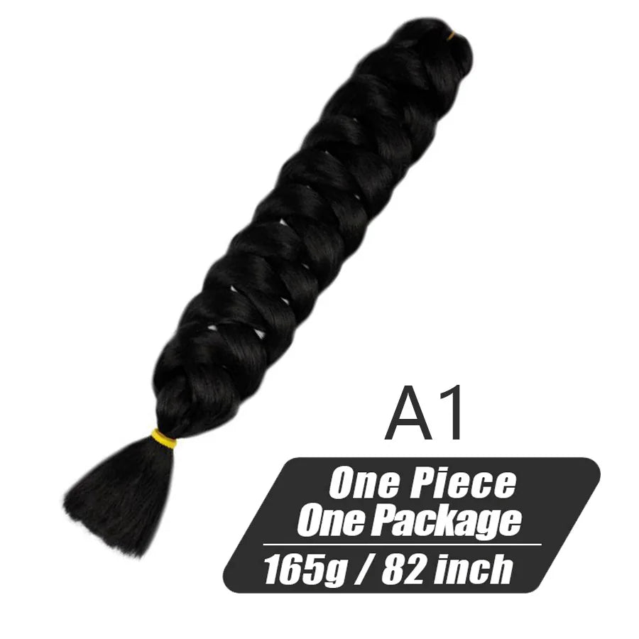 Xpression Crochet Hair Jumbo Braids Hair Kanekalon Expression Hair for Braids Synthetic Braiding Hair Extensions For Women