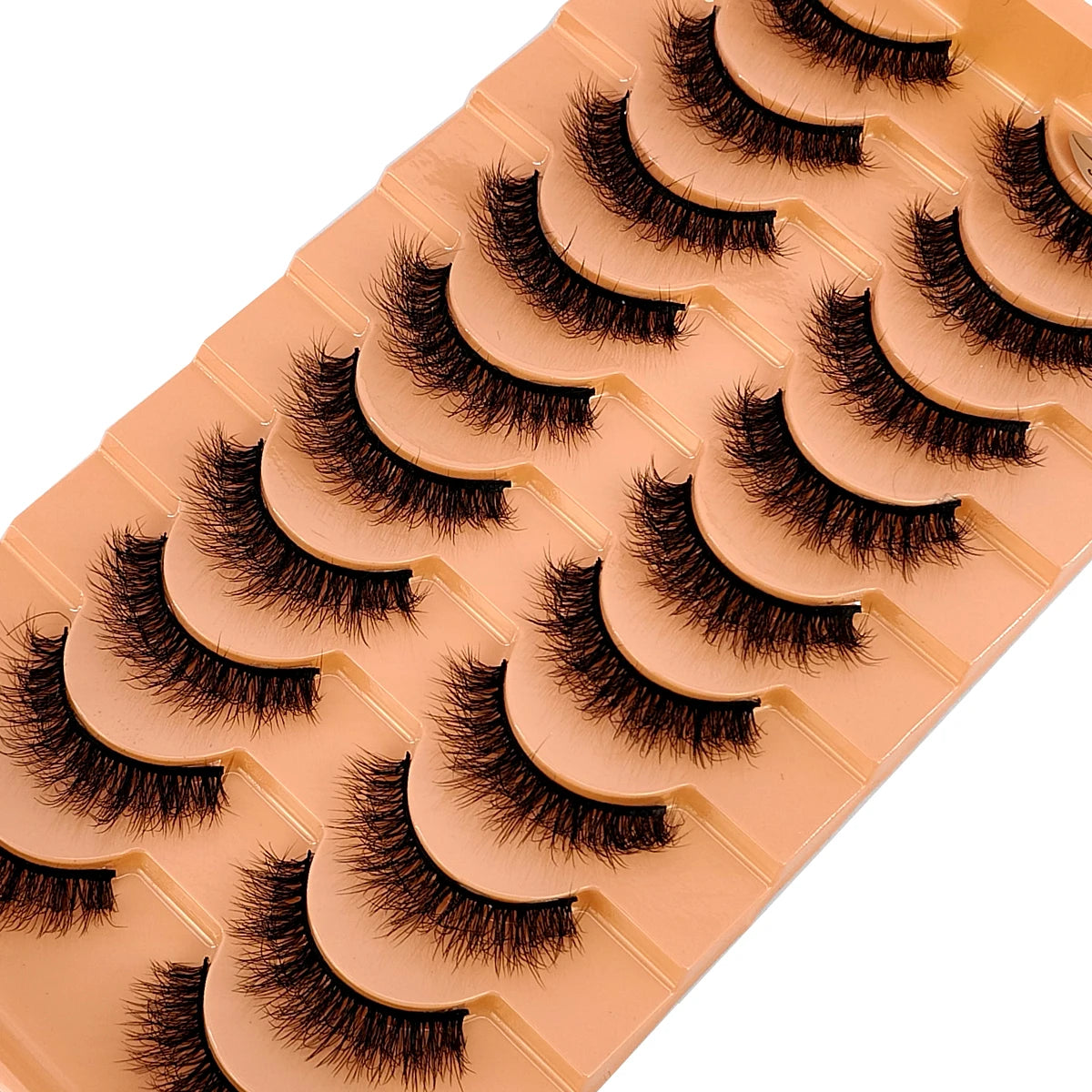 10 Pairs 3D Faux Mink Lashes Fluffy Soft Beauty Wispy Natural Short False Eyelashes Curly lashes Makeup Classic Thick eyelashes