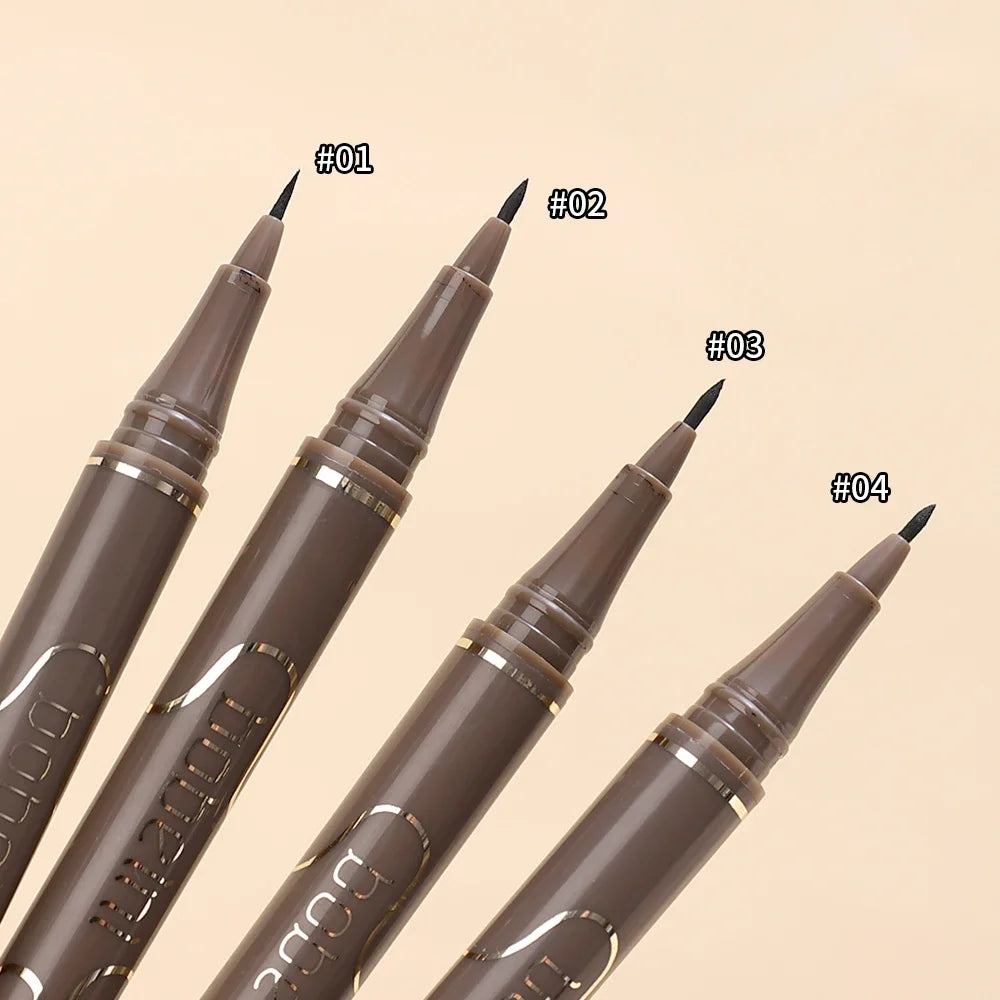 Waterproof Quick Dry Liquid Eyeliner Pen Lasting Lying Silkworm Eyeliner Pencil Ultra-fine Matte Black Brown Beauty Eyes Makeup